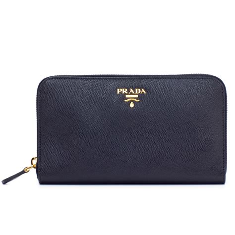 prada saffiano metal zip card holder|prada saffiano long wallet.